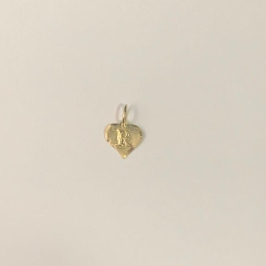 PINGENTE LETRA R TAMANHO P OURO 18K
