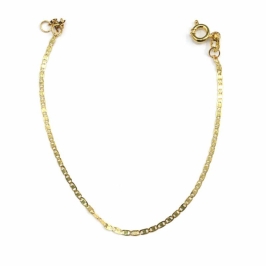 PULSEIRA PIASTRINE INFANTIL 13CM OURO 18K
