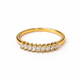 ANEL NAVETE MINIMASTA SEMI OURO