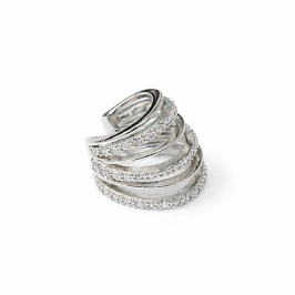 PIERCING FAKE 6 LINHAS 3 CRAVEJADAS 3 LISAS SEMI PRATA