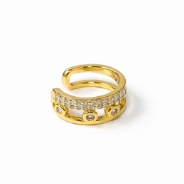 PIERCING FAKE MESSIKA INSPIRED SEMI OURO