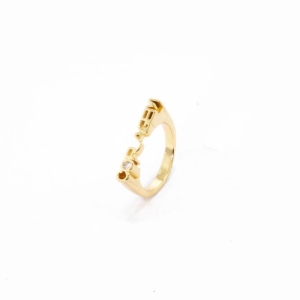 ANEL CORAGEM OURO AMARELO