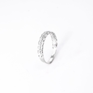 ANEL ELO TRANÇADO PRATA 925