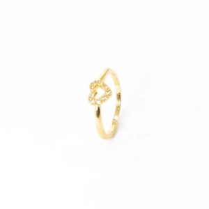 ANEL FALANGE MARQUEZINE CRAVEJADO OURO AMARELO