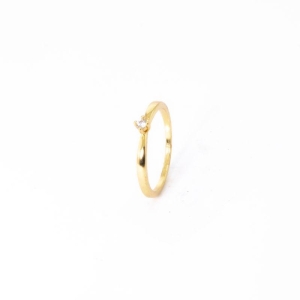 ANEL SOLITÁRIO 0;75MM 4 GARRAS FINO