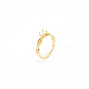 ANEL SOLITÁRIO INFINIT CRAVEJADO GOLD