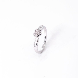 FALANGE ELOS CORAÇÃO OURO BRANCO