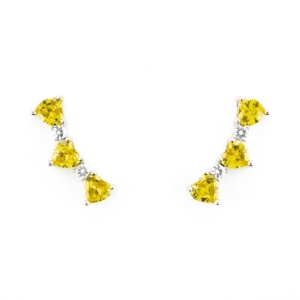 BRINCO TRES CORACOES AMARELO