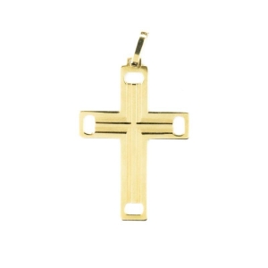 PINGENTE CRUCIFIXO TRABALHADO OURO 18K
