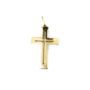 PINGENTE CRUCIFIXO VAZADO 18K
