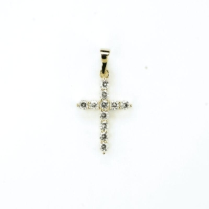 PINGENTE CRUZ CRAVEJADA