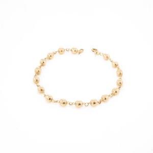 PULSEIRA BOLAS M OURO 18K 20CM