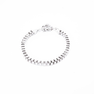 PULSEIRA VENEZIANA 4MM OURO BRANCO 19CM
