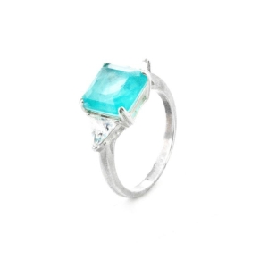 ANEL QUADRADO TURMALINA FUSION