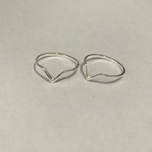 ANEL V LISO PRATA 925