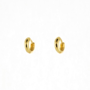 ARGOLA LISA P BOLD SLIM OURO 18K