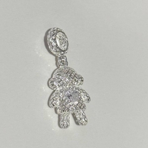 BERLOQUE MENINA LAMINADO COM UMA ZIRCÔNIA PRATA 925