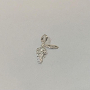 BERLOQUE PROFISSÃO DE MEDICINA PRATA 925