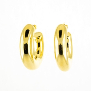 BRINCO ARGOLA TUBO LISA TAMANHO G