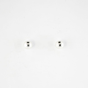 BRINCO BOLINHA LISA PP INFANTIL PRATA 925