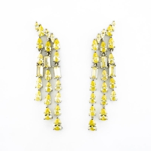 BRINCO FESTA ZIRCONIAS AMARELAS