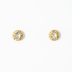 BRINCO PRIMEIRO FURO CRAVEJADO COM ZIRCÓNIAS G