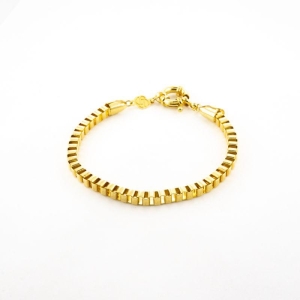 PULSEIRA VENEZIANA 4MM OURO AMARELO 19CM