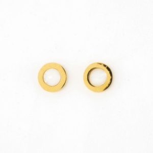 BRINCO  BVLGARI MADRE PÉROLA G BANHADO NO OURO AMARELO