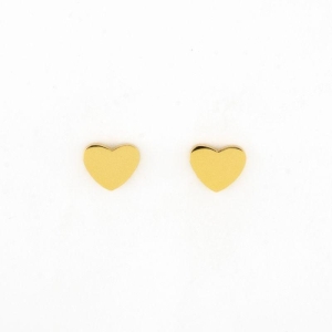 BRINCO CORAÇÃO P LISO SEMIJOIA