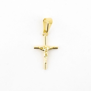 PINGENTE CRUCIFIXO SEMIJOIA