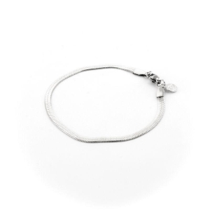 PULSEIRA MALHA LAMINADA  18CM SEMIJOIA