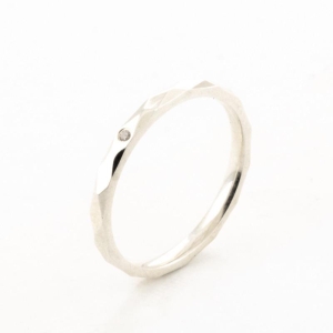 ALIANÇA DIAMANTADA LÍRIO 2MM PRATA 950  (PEDIDOS E PERSONALIZAÇÃO PELO WHATSAPP)