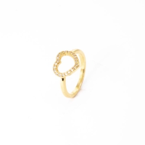 ANEL MARQUEZINE CRAVEJADO COM ZIRCÓNIA OURO AMARELO