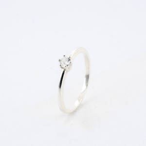 ANEL SOLITÁRIO 6 GARRAS PRATA 925