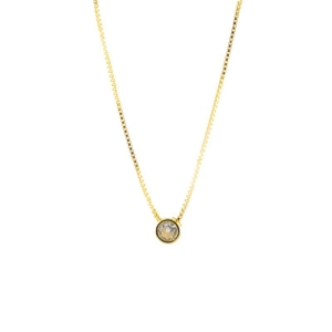 COLAR PONTO DE LUZ P 45CM SEMIJOIA