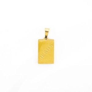 PINGENTE  ESCRITO JESUS  SEMIJOIA