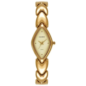 Relógio Feminino Mondaine Dourado Metal Oval Elegante