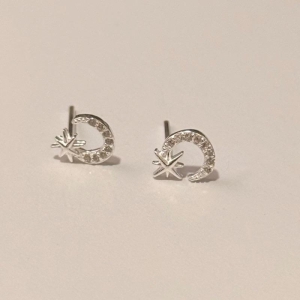 BRINCO LUA STAR PRATA 925