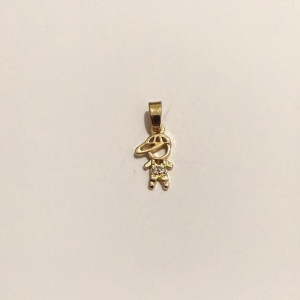 PINGENTE MENINO M 2 ZIRCONIAS