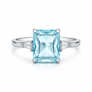 ANEL AGUA MARINHA 10MM CRISTAIS LATERAL