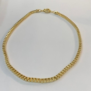 COLAR VENEZIANA 4MM COM FECHO GRANDE 45CM