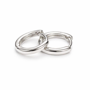 ARGOLA LISA G - BANHO PRATA