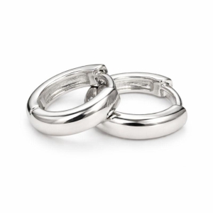 ARGOLA LISA P GROSSINHA - BANHO PRATA