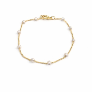 PULSEIRA COM PÉROLAS 20CM