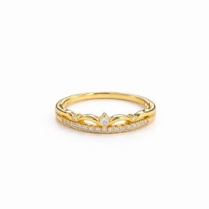 ANEL COROA PRINCESS SEMI OURO