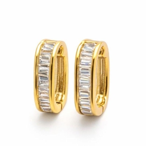 ARGOLA GLAM NAVETE SEMI OURO