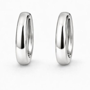 ARGOLA LISA OVAL SLIN SEMI PRATA - G