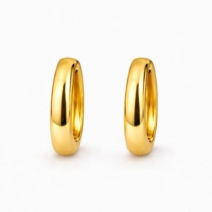 ARGOLA LISA SLIM SEMI OURO