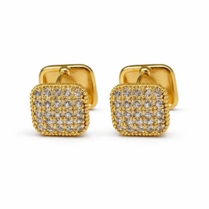 BRINCO ARGOLA GLAN ARGOLA CRAVEJADO SEMI OURO