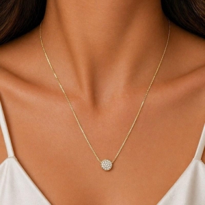 COLAR CHUVEIRO ALTO SEMI OURO